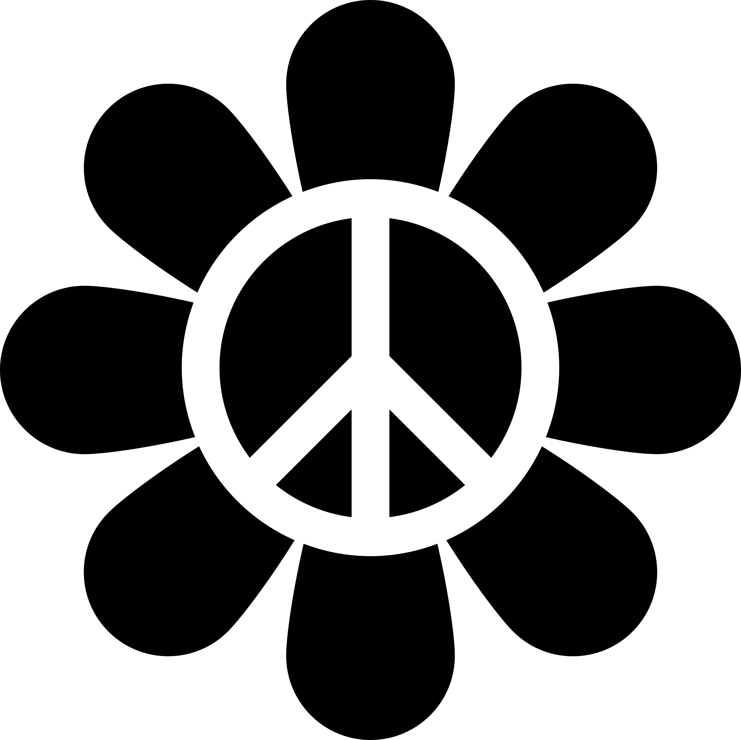 Peace Flower Icon Svg Vector Free Vectors